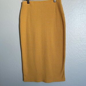 Urban outfitters yellow pencil skirt